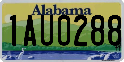 AL license plate 1AU0288