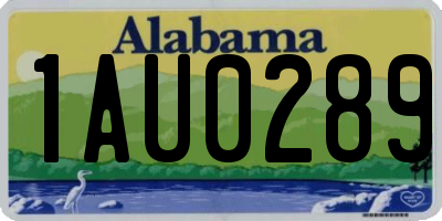 AL license plate 1AU0289