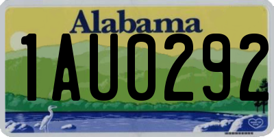 AL license plate 1AU0292