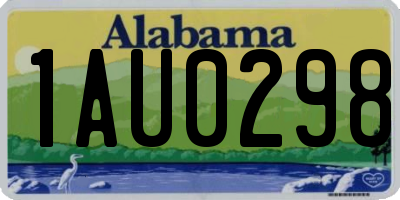 AL license plate 1AU0298