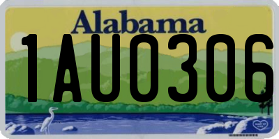 AL license plate 1AU0306