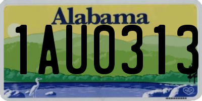 AL license plate 1AU0313