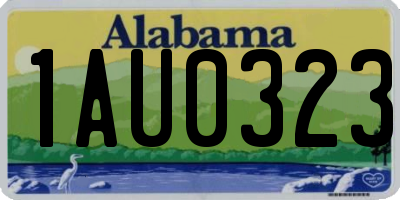 AL license plate 1AU0323