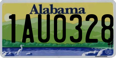 AL license plate 1AU0328