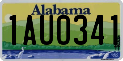 AL license plate 1AU0341