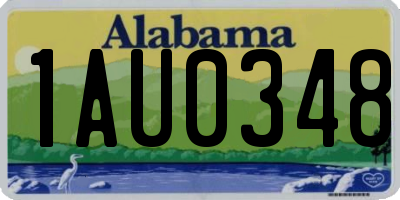 AL license plate 1AU0348