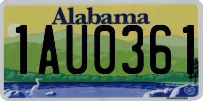 AL license plate 1AU0361