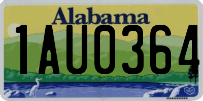 AL license plate 1AU0364