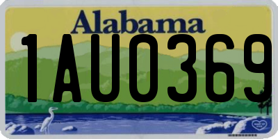 AL license plate 1AU0369