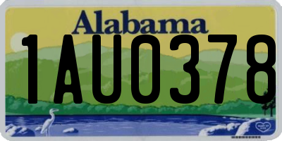 AL license plate 1AU0378