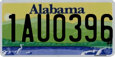 AL license plate 1AU0396