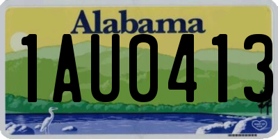 AL license plate 1AU0413