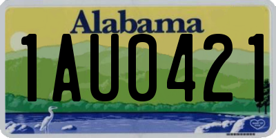 AL license plate 1AU0421