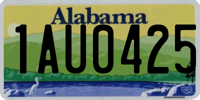 AL license plate 1AU0425