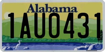 AL license plate 1AU0431