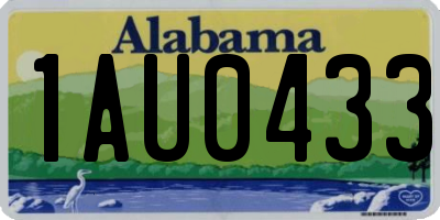 AL license plate 1AU0433