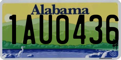 AL license plate 1AU0436