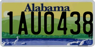 AL license plate 1AU0438