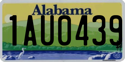 AL license plate 1AU0439