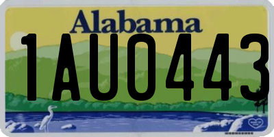 AL license plate 1AU0443
