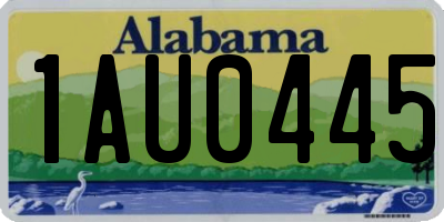 AL license plate 1AU0445