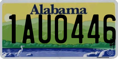 AL license plate 1AU0446