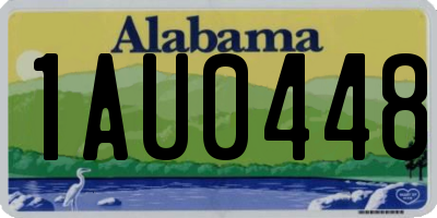 AL license plate 1AU0448