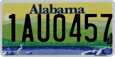 AL license plate 1AU0457
