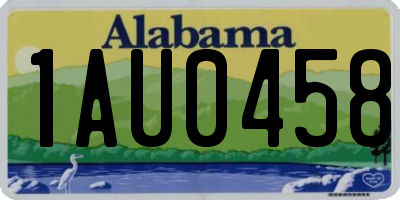 AL license plate 1AU0458