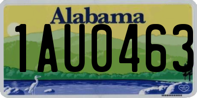 AL license plate 1AU0463
