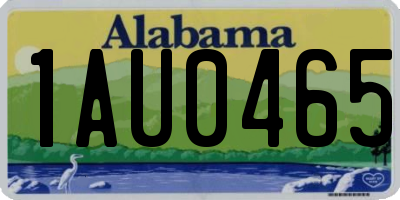 AL license plate 1AU0465