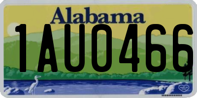 AL license plate 1AU0466