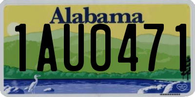 AL license plate 1AU0471