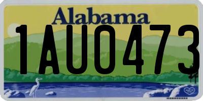 AL license plate 1AU0473