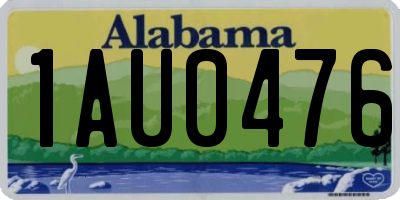 AL license plate 1AU0476