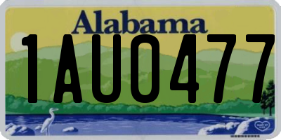 AL license plate 1AU0477