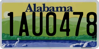 AL license plate 1AU0478