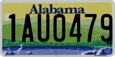 AL license plate 1AU0479