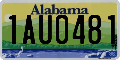 AL license plate 1AU0481