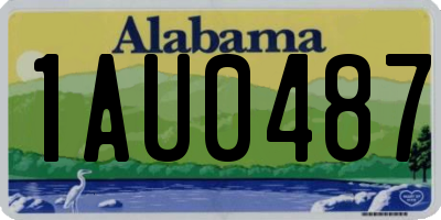 AL license plate 1AU0487