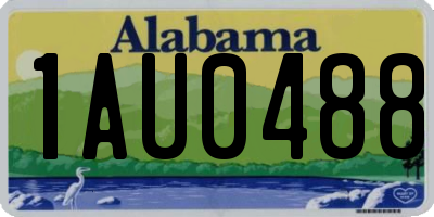 AL license plate 1AU0488