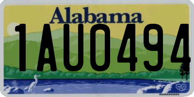 AL license plate 1AU0494