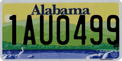 AL license plate 1AU0499