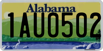 AL license plate 1AU0502