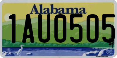 AL license plate 1AU0505