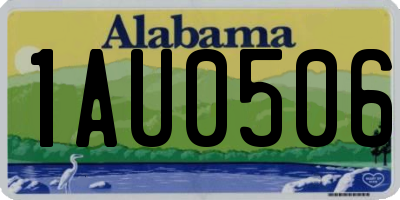 AL license plate 1AU0506