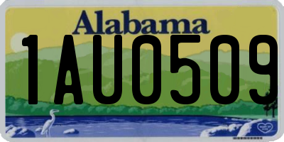 AL license plate 1AU0509