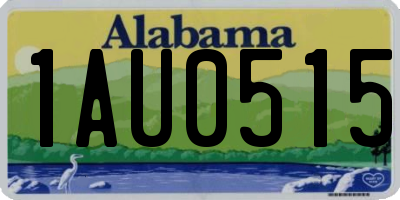 AL license plate 1AU0515