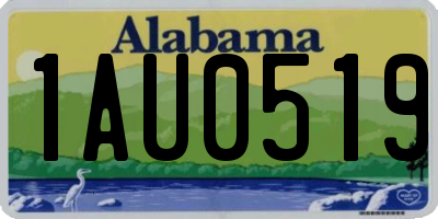 AL license plate 1AU0519
