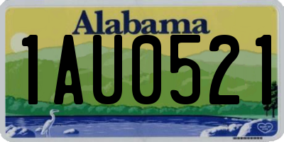 AL license plate 1AU0521